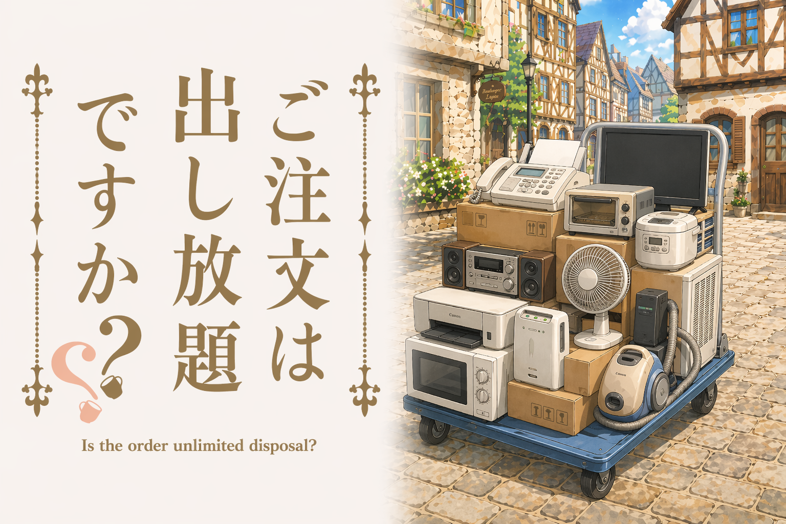 三千円で家電出し放題！